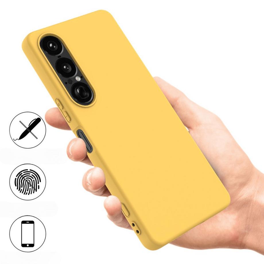 Cover-Discount  Sony Xperia 1 VII - Custodia in gomma siliconica 