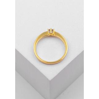 MUAU Schmuck  Solitaire Ring Diamant 0.25ct. Gelbgold 750 