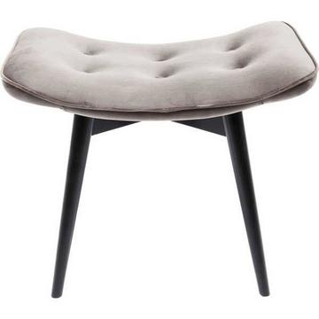 Hocker Vicky Velvet Silbergrau