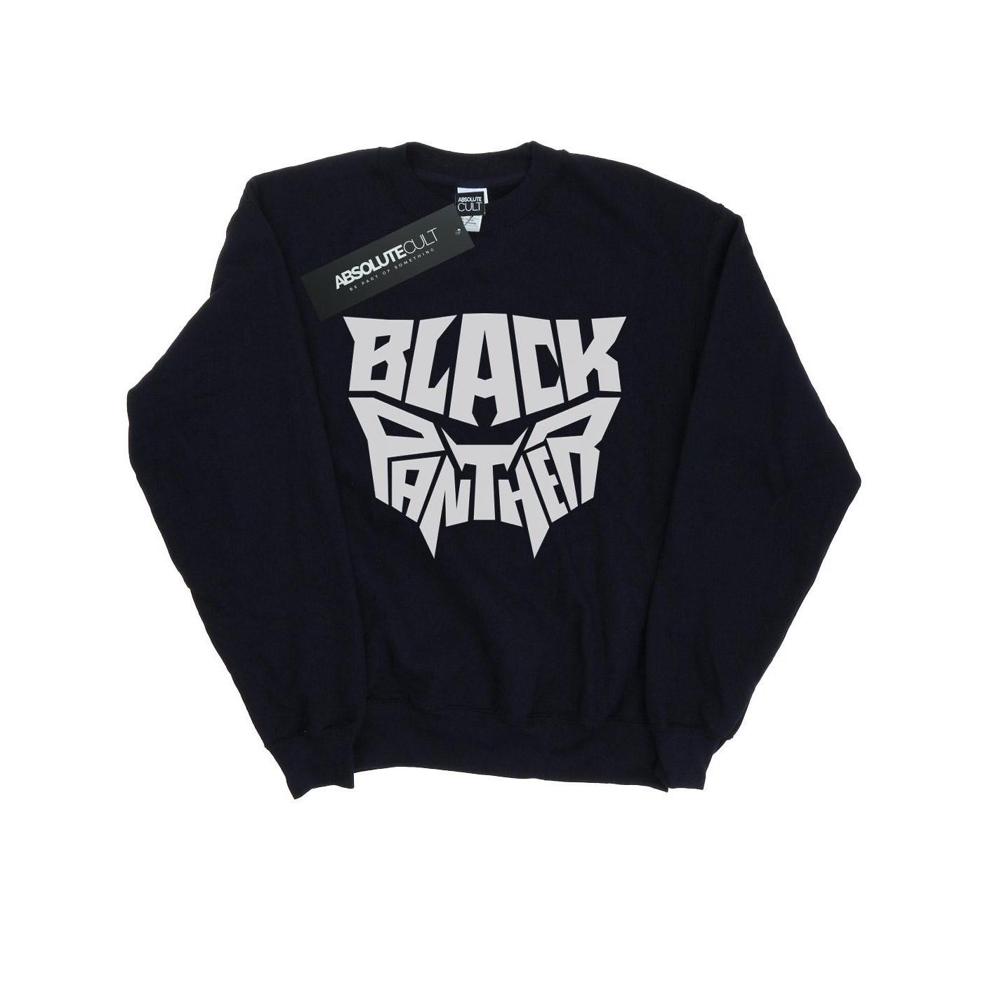 Image of Black Panther Worded Emblem Sweatshirt Mädchen Marine 128