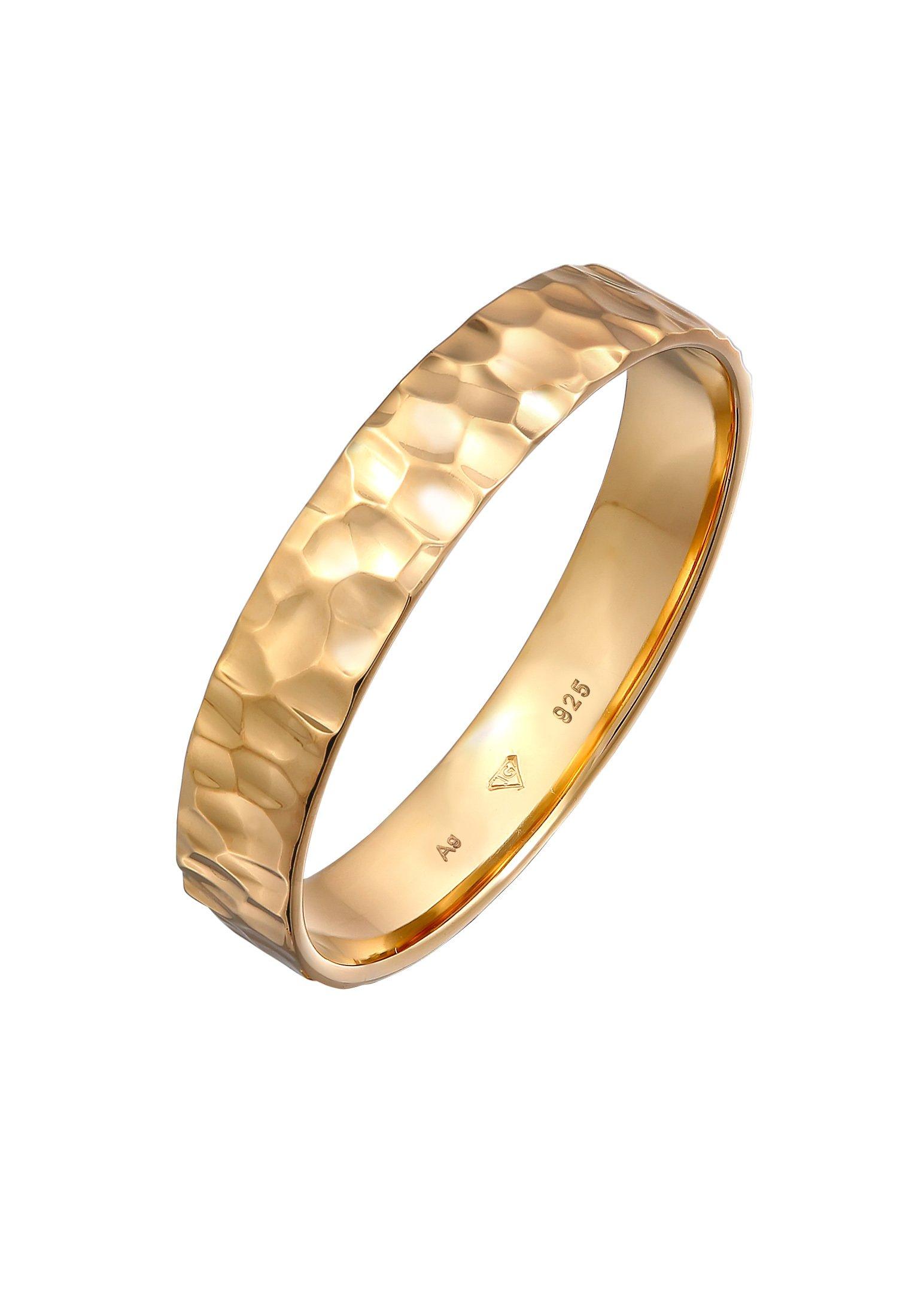 Image of Ring Bandring Freundschaftsring 925 Silber Damen Gold 64mm