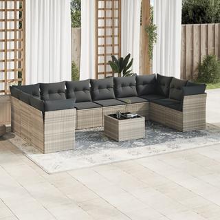 VidaXL set divano da giardino Polirattan  