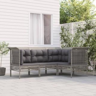 VidaXL set salotto da giardino Polirattan  