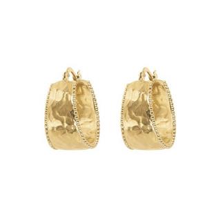 ETRUSCA GIOIELLI  Boucles D'Oreilles Audacieuses Martelées 