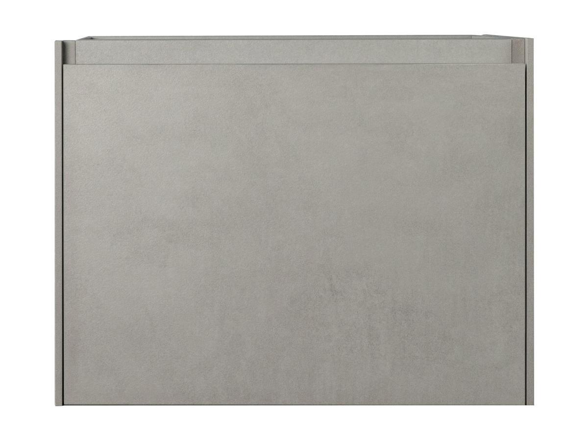 Vente-unique Meuble sous vasque suspendu gris béton - 60 cm - SOSTHENE  