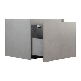 Vente-unique Meuble sous vasque suspendu gris béton - 60 cm - SOSTHENE  