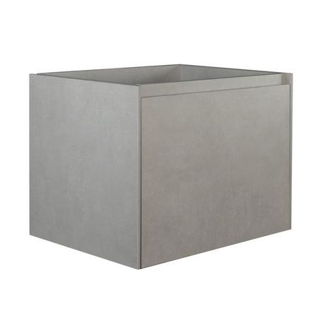 Vente-unique Mobile sotto lavabo sospeso 60 cm Grigio calcestruzzo - SOSTHENE  