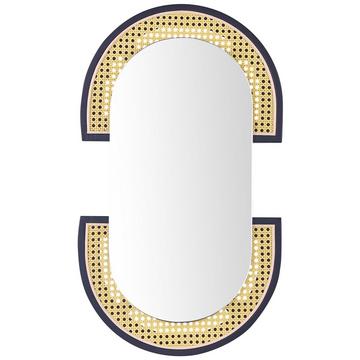 Wandspiegel aus PE Rattan Boho STAINS