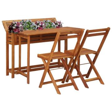 Table à jardinière avec chaise bois