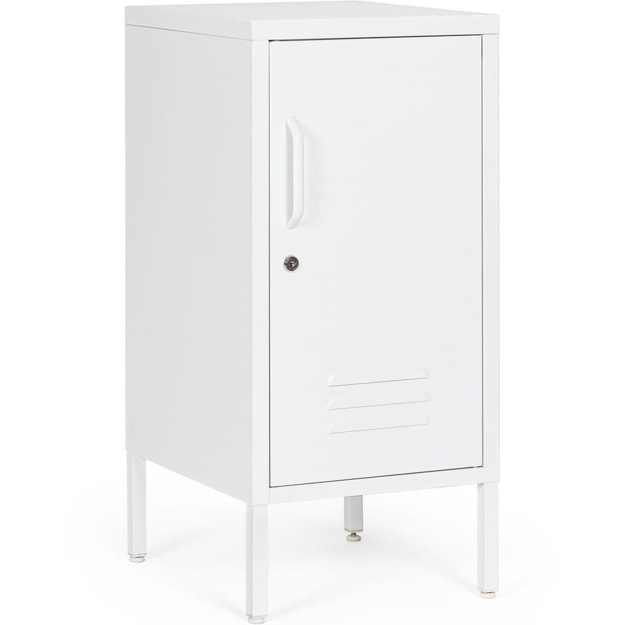 mutoni Table de chevet Cambridge blanc 40x35x76  