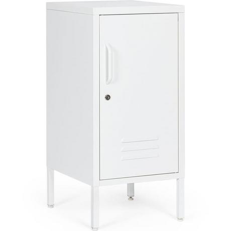 mutoni Table de chevet Cambridge blanc 40x35x76  