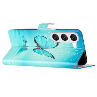 Cover-Discount  Galaxy S24+ - Housse en cuir papillon bleu 