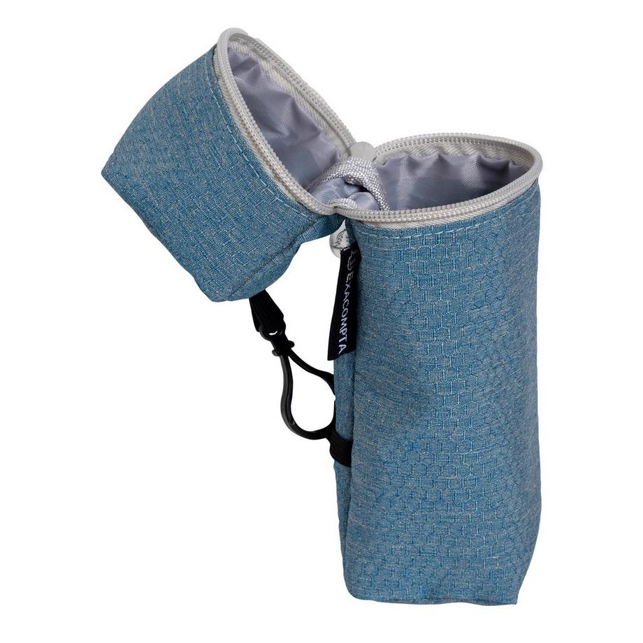 Exacompta  Schlampermäppchen/Stifteköcher, Polyester, 21,5x6x6 cm, BeeBlue - x 6 