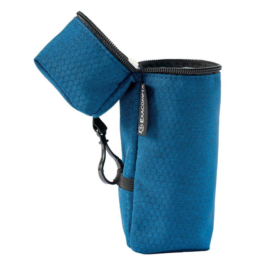 Exacompta  Schlampermäppchen/Stifteköcher, Polyester, 21,5x6x6 cm, BeeBlue - x 6 