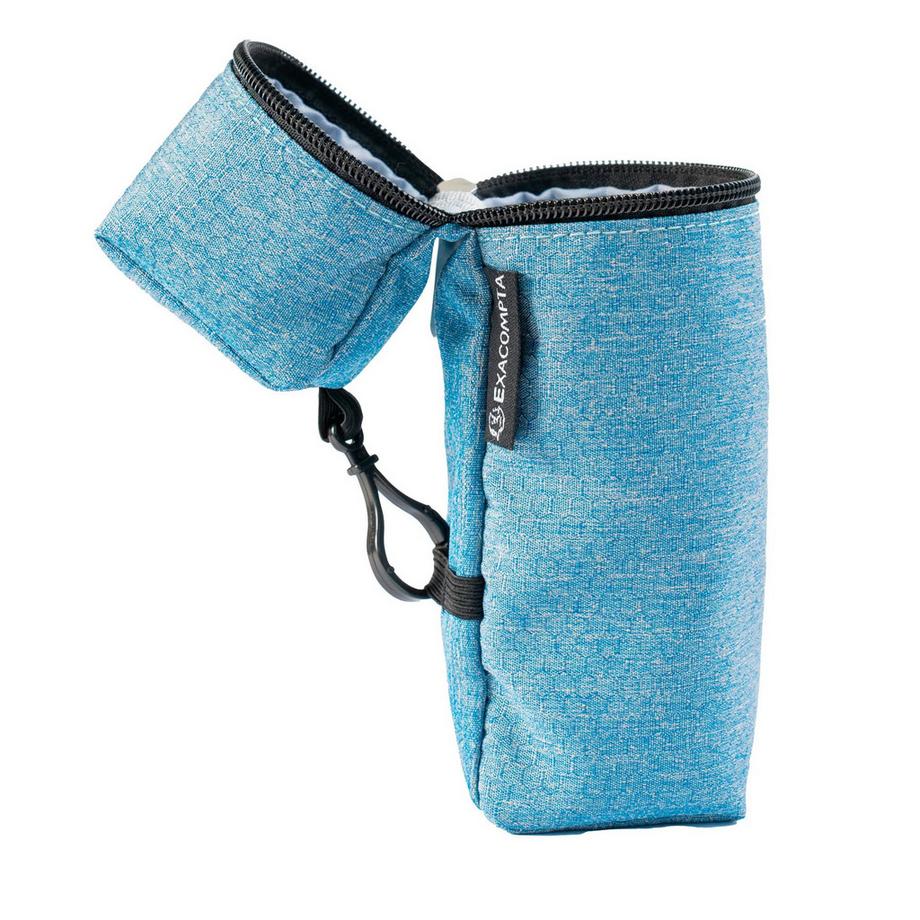 Exacompta  Schlampermäppchen/Stifteköcher, Polyester, 21,5x6x6 cm, BeeBlue - x 6 