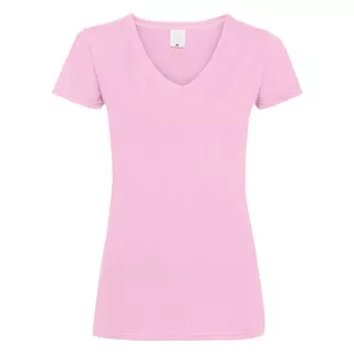 Universal Textiles  Value Fitted VAusschnitt Kurzarm TShirt Pink