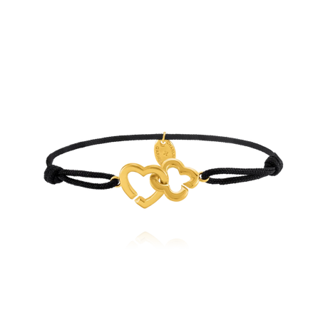 Charles Garnier  PASSION Herz- und Kleeblatt-Armband aus goldenem Silber 