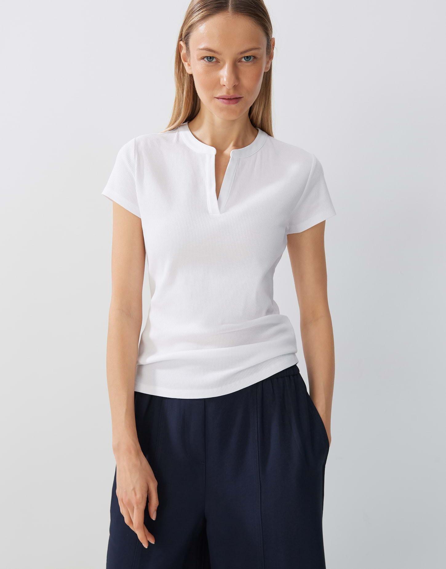 Image of Shirt Kleoh Detail Damen Weiss 40