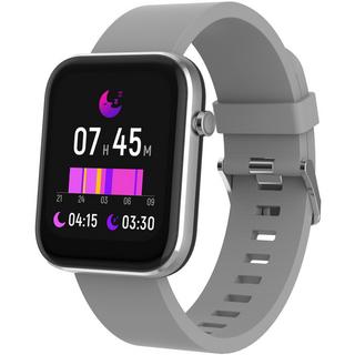 DENVER  SW-182GR Bluetooth-Smartwatch mit Herzfrequenzsensor, Blutdruck- und Blutsauerstoffmonitor 