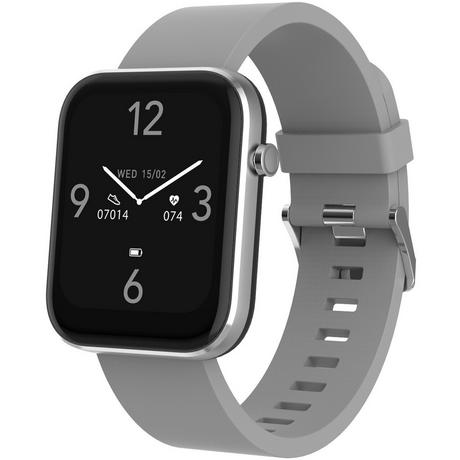 DENVER  SW-182GR Bluetooth-Smartwatch mit Herzfrequenzsensor, Blutdruck- und Blutsauerstoffmonitor 