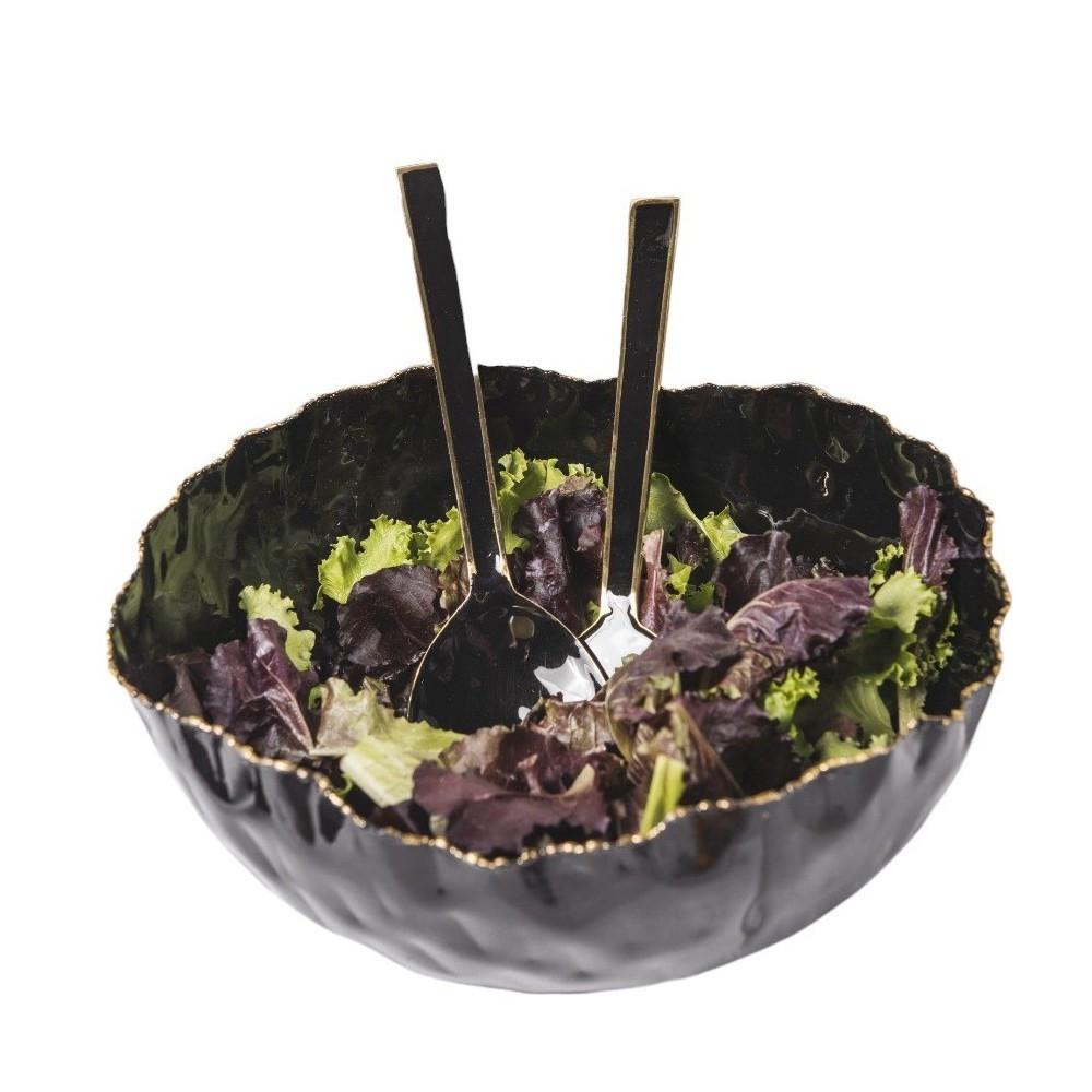 Image of Schüssel in Schwarz, schlichtes Design, 26 cm Durchmesser Schüssel in Schwarz, schlichtes Design, 26 cm Durchmesser