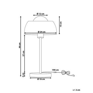 Beliani Lampe à poser en Métal Scandinave SENETTE  