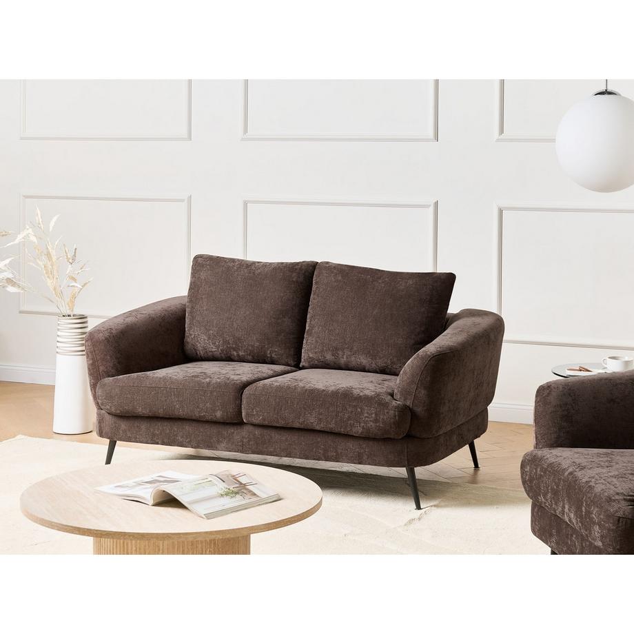 Beliani Canapé 2 places en Tissu chenille  KJAER  