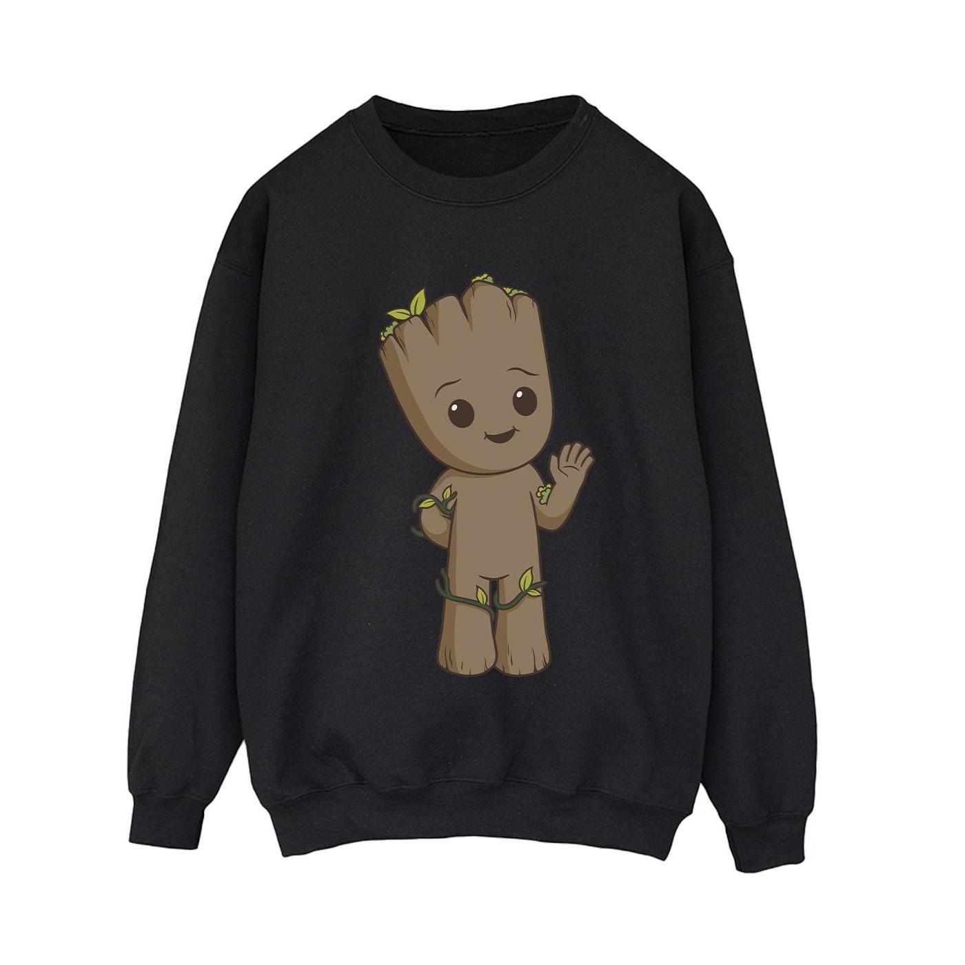 Image of I Am Groot Cute Groot Sweatshirt Damen Schwarz XL