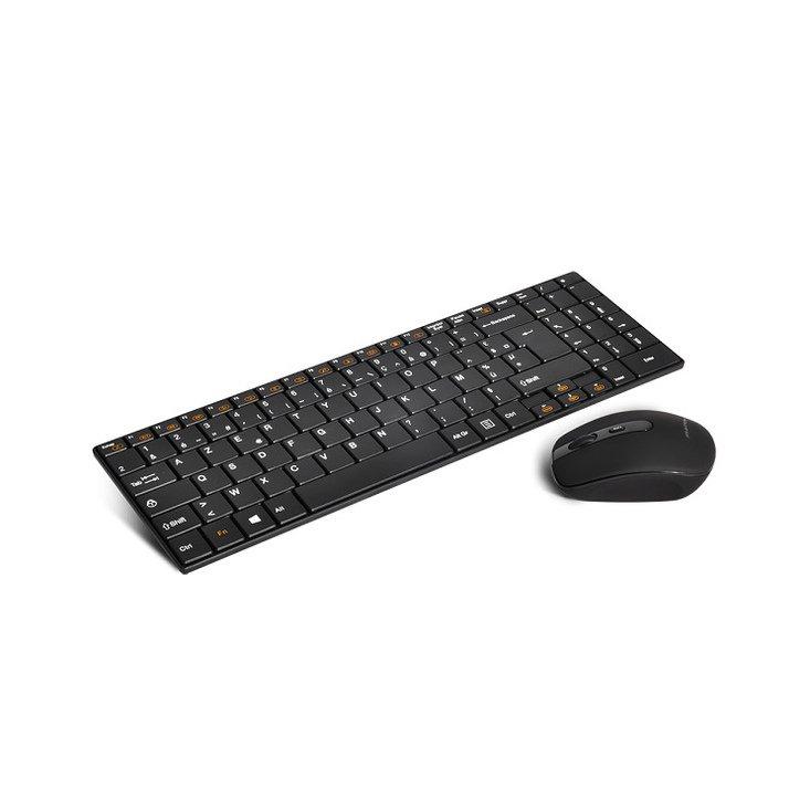 Advance  2-in-1-Paket Tastatur und Maus  Wireless Combo Extra Plat 