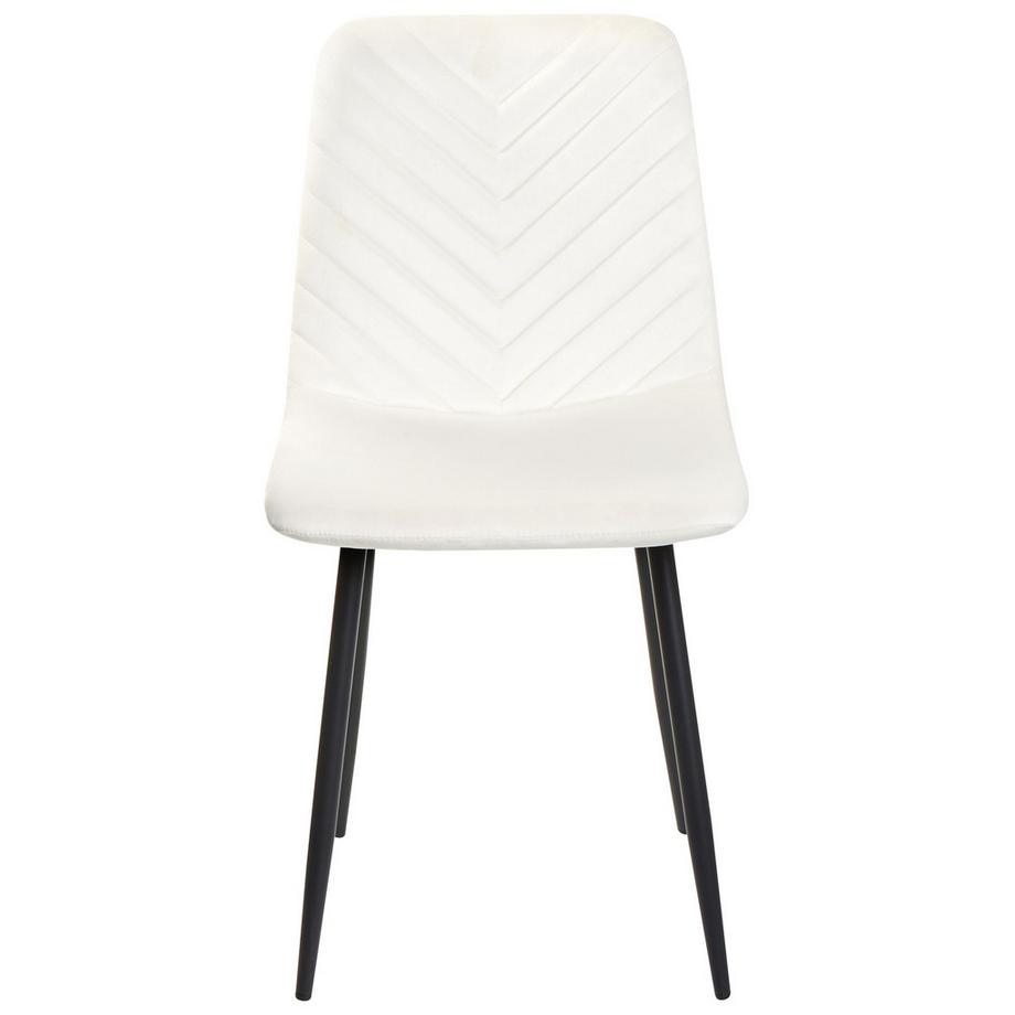 Beliani Esszimmerstuhl 4er Set aus Samtstoff Modern HAVRE  