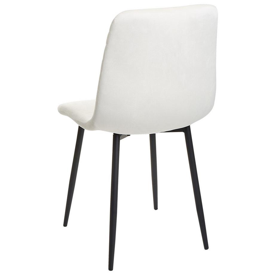 Beliani Esszimmerstuhl 4er Set aus Samtstoff Modern HAVRE  