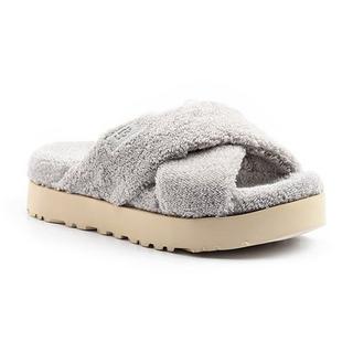 UGG  Fuzz Sugar Terry cross slide-36 