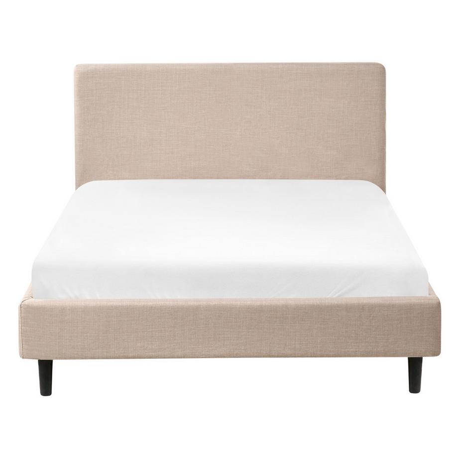 Beliani Bett mit Lattenrost aus Stoff Minimalistisch FITOU  