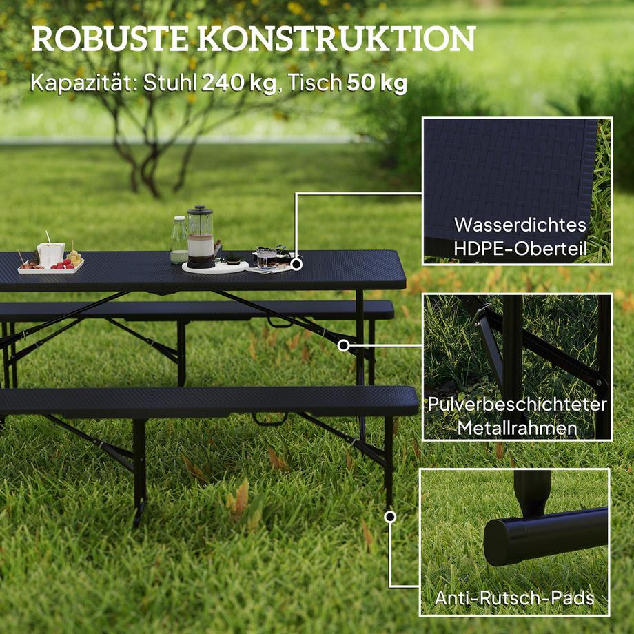 Outsunny  Campingtisch Set 