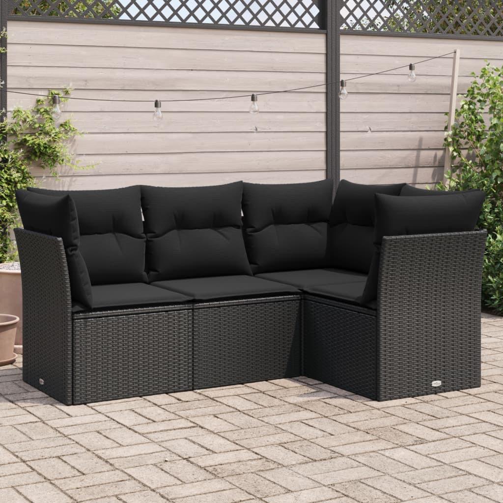 VidaXL set divano da giardino Polirattan  