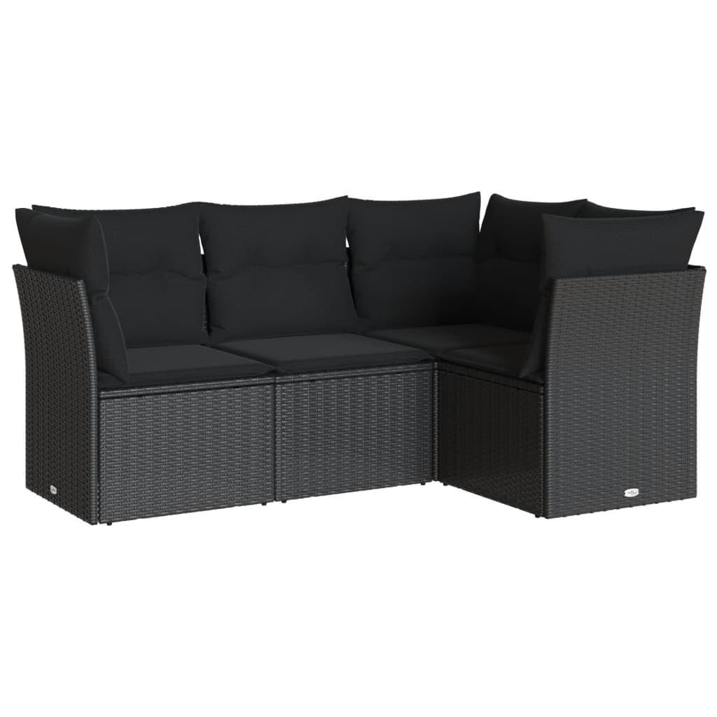 VidaXL set divano da giardino Polirattan  