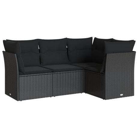 VidaXL set divano da giardino Polirattan  