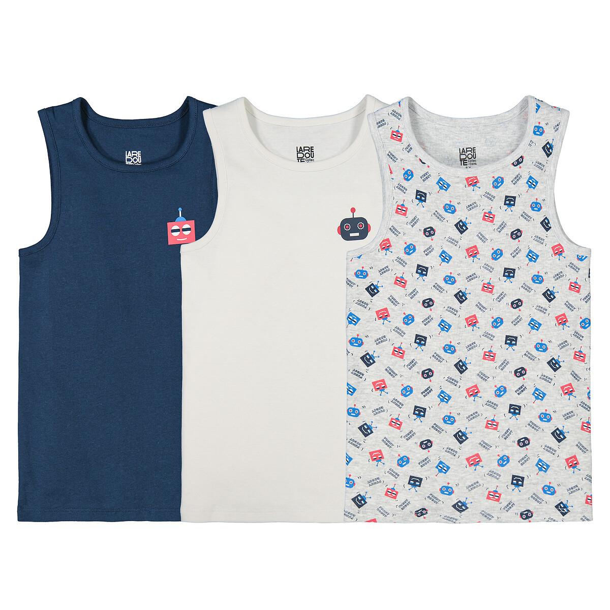Image of 3er-pack Tanktops Jungen Blau 102