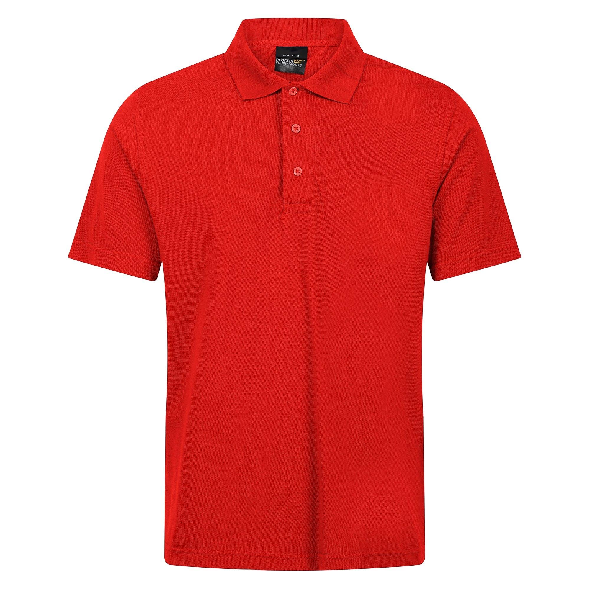Image of Pro 6535 Poloshirt Kurzärmlig Herren Rot Bunt 4XL