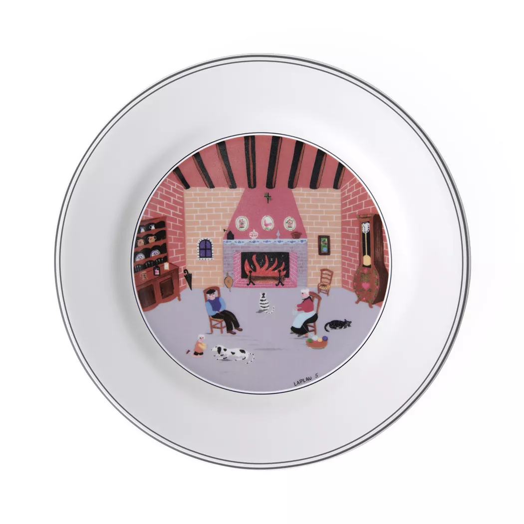 Design Naif Fireplace Frühstücksteller 21 cm