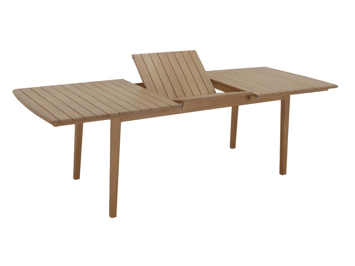 Vente-unique Table à manger de jardin extensible  en acacia avec rallonge papillon - L180/240 cm - NEMBY de MYLIA  