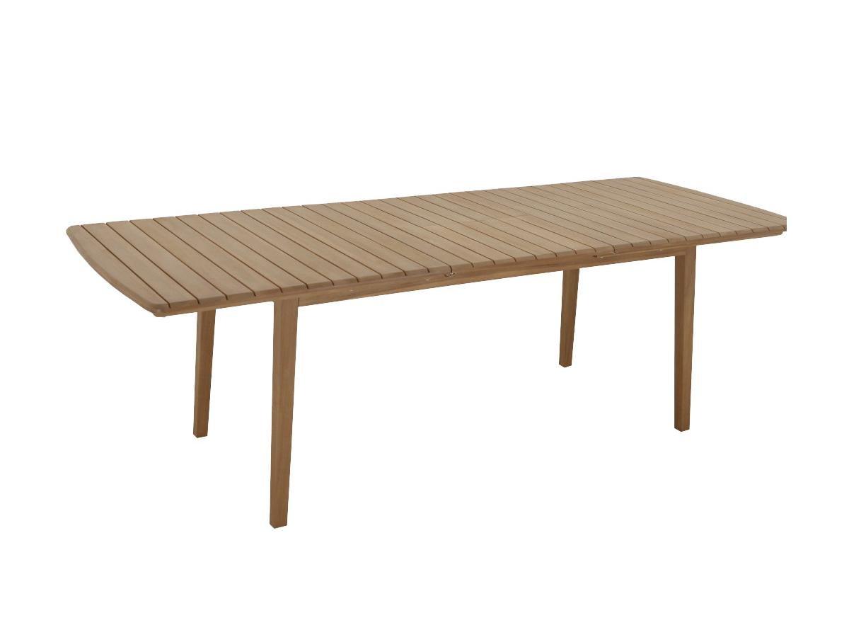 Vente-unique Tavolo da pranzo da giardino estensibile in Acacia con prolunga a farfalla L180/240 cm - NEMBY  