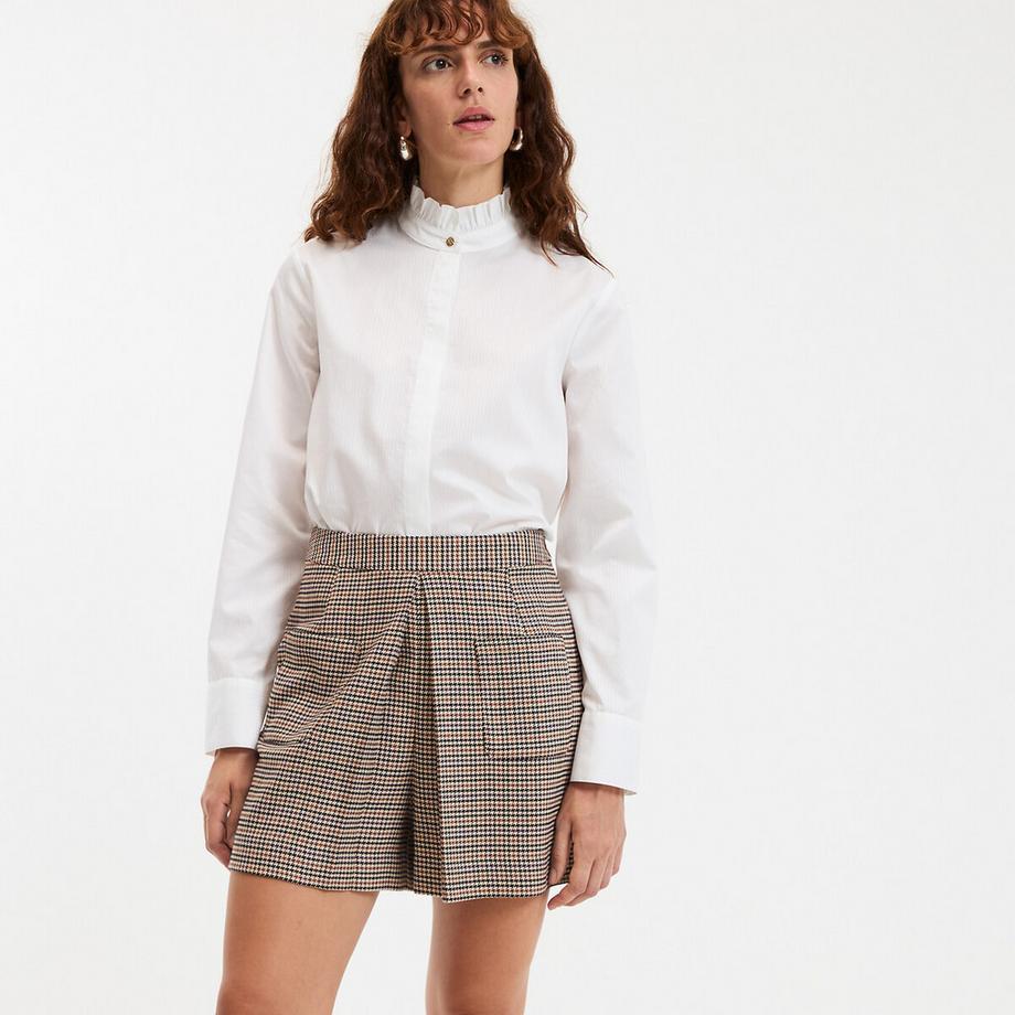 La Redoute Collections Camicetta Maniche Lunghe Collo a Volant  