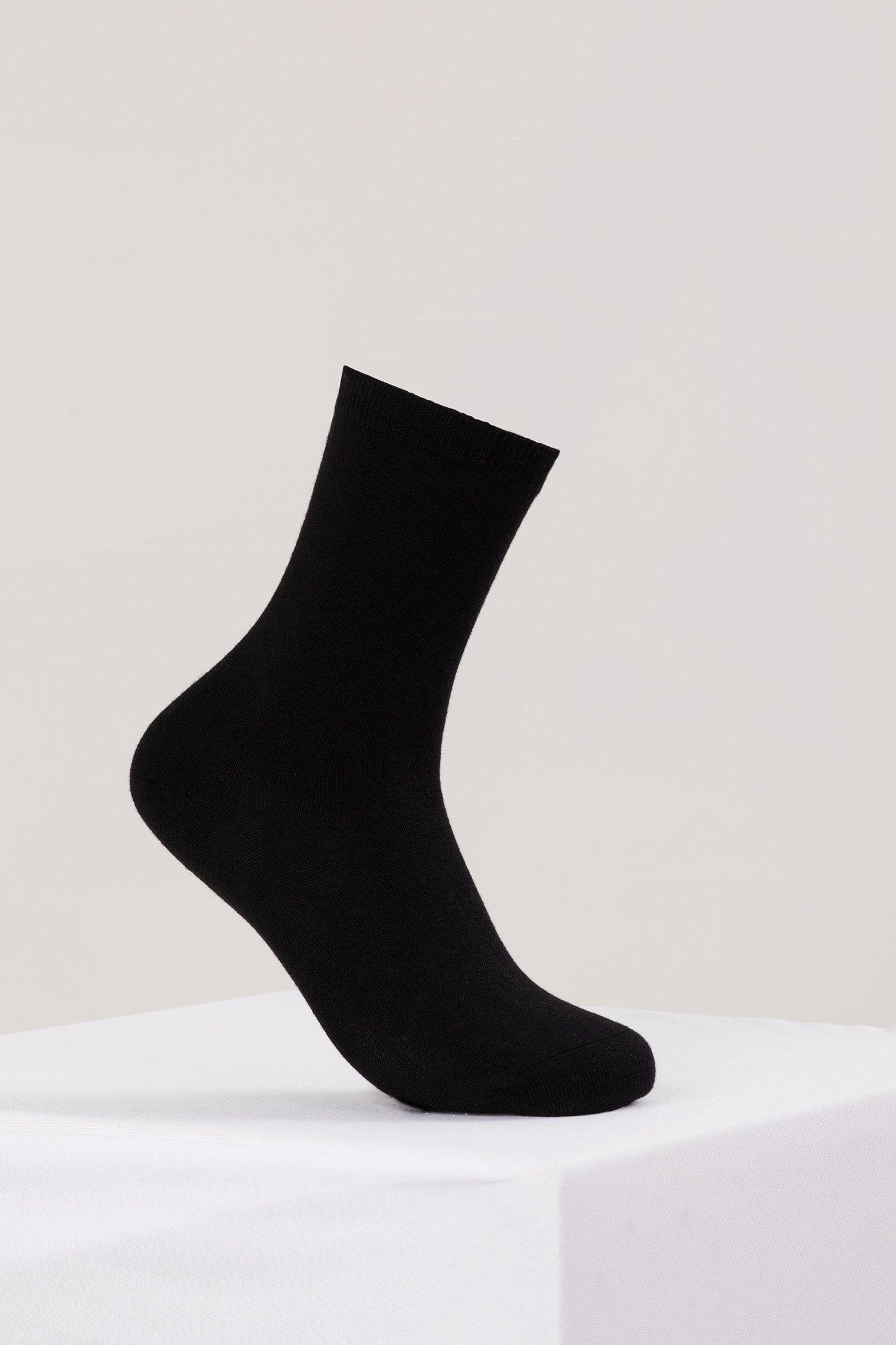 Image of Kaschmir Alltagssocken Damen Schwarz 39-42