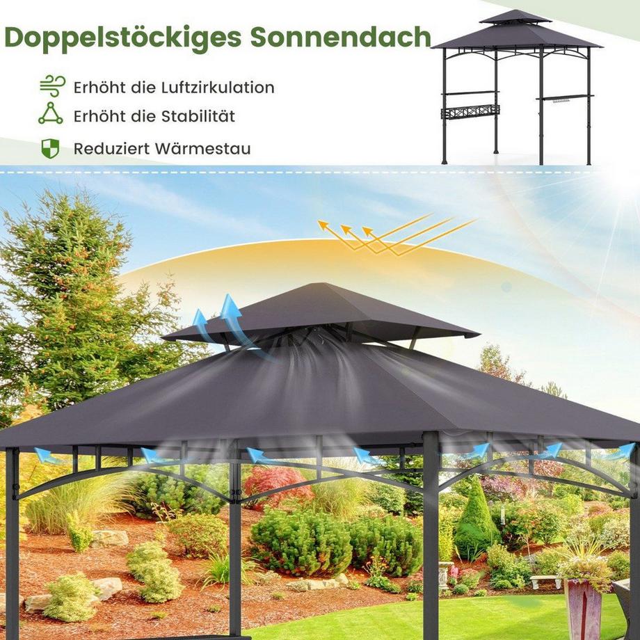 Northix Grillpavillon Mit Doppeldach  