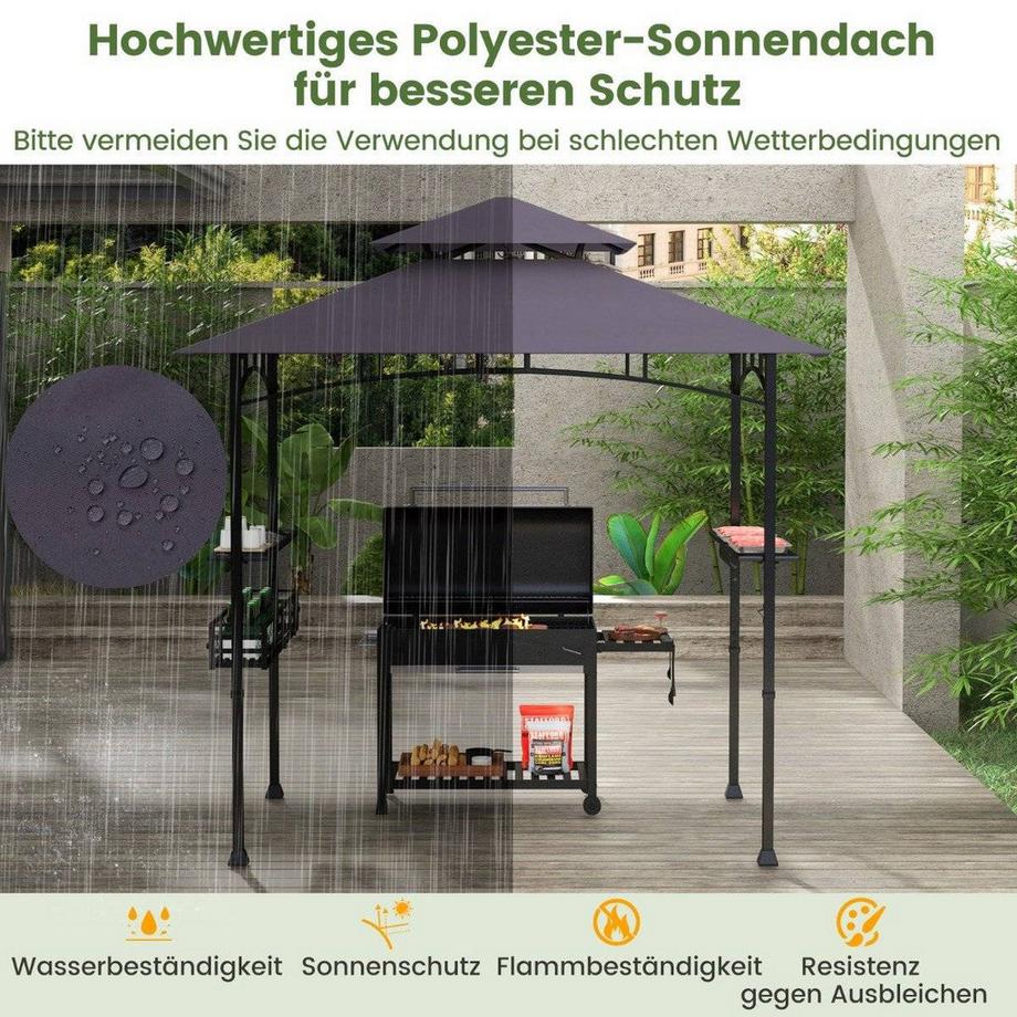 Northix Grillpavillon Mit Doppeldach  