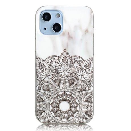 Cover-Discount  iPhone 14 Plus - Coque en silicone Cyan Marble 