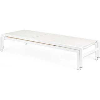 mutoni Chaise longue à roulettes Konnor CX21 blanc  