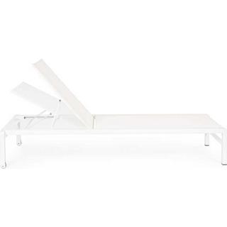 mutoni Chaise longue à roulettes Konnor CX21 blanc  