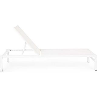 mutoni Chaise longue à roulettes Konnor CX21 blanc  